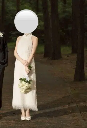 사전 촬영 웨딩 드레스 프린지
