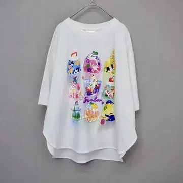 스칼라 152657: 애니멀 젤리 패턴 접촉 냉감 티셔츠