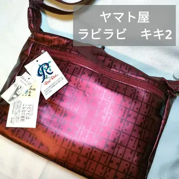 택 포함 미사용 야마토야 키키 2 심플 사각 미니백 버건디 (보르도)