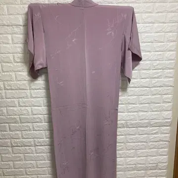 쇼와 레트로 연보라색 꽃 무늬 앤티크