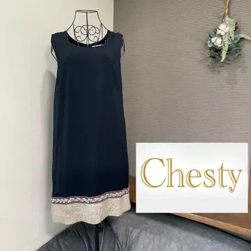 Chesty 체스티 슬리브리스 원피스 비쥬