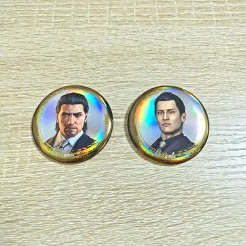 용과 같은 메탈 캔뱃지 도지마 다이고 미네 요시타카