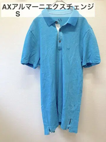 Armani Exchange 파랑 피케 셔츠 S