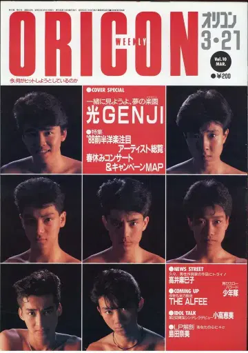 오리지널 컨피던스 오리콘 위클리 1988년 3월 21일호 440