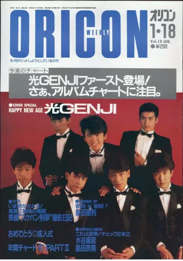 오리지널 컨피던스 오리콘 위클리 1988년 1월 18일호 432