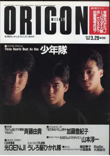 오리지널 네이비 컨피던스 오리콘 위클리 1988년 3월 28일호 441