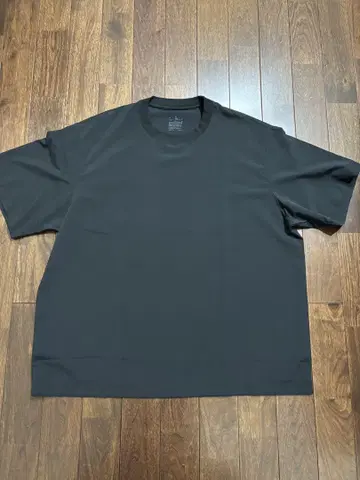 MUJI 바람이 통하는 스트레치 T 반팔 블랙 XL