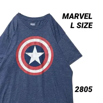 MARVEL 마블 캡틴 아메리카 빅 로고 티셔츠 L