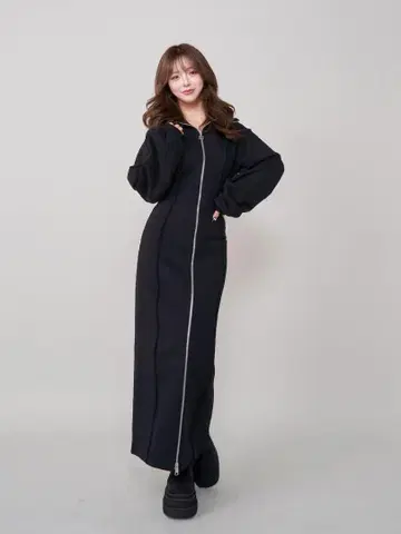 Darich 다리치 DD 맨투맨 롱 원피스