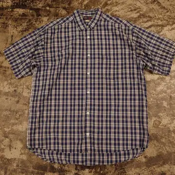BULLHEAD 체크 셔츠 반팔 USA제 L 4422