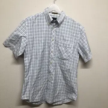 폴 스미스 PaulSmith 반팔 체크 셔츠 남성용 M