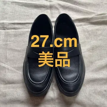 무인양품 남성용 가죽 자투리를 재이용한 로퍼 스니커즈 27cm