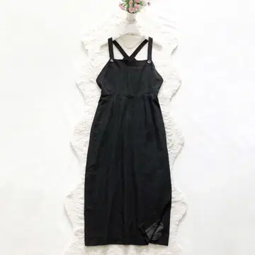 JurgenLehl*요건 레일 롱 원피스 오버롤 스커트 M