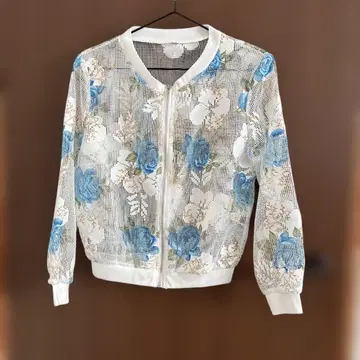 레이스 꽃무늬 블루종 M