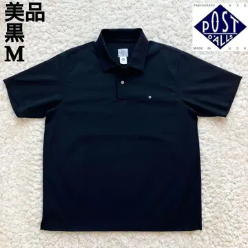 새상품급 POST OVERALLS 스키퍼 셔츠 M 피케 셔츠 블랙 티셔츠