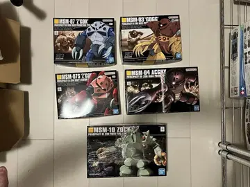 HGUC 1/144 고그 아가이 조쿠 즈고크 건담 프라모델 묶음 판매