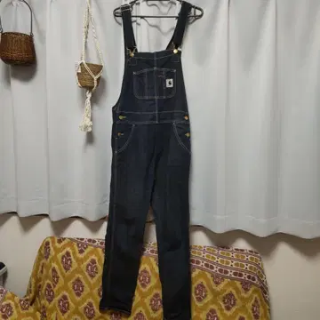 중고 새상품급 중고품 칼하트윕 데님 오버롤