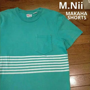 M.Nii MAKAHA 가슴 포켓 티셔츠 싱글 스티치 미국 빈티지 의류