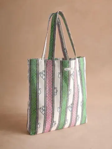 Cath Kidston Miffy 스트라이프 토트백 캐스키드슨