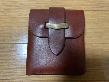 이케노하타 긴가쿠텐 Haru 이탈리아 가죽 가르송 컴팩트 지갑