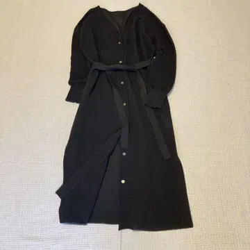 저널 스탠다드 롱 가디건 블랙 겉옷