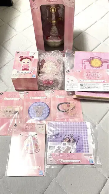 제일복권 오자마녀 도레미 파티시에 포론 액세서리 케이스 묶음 판매