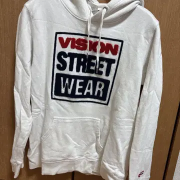 VISION STREET WEAR 화이트 후드티