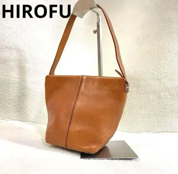 컨디션 최상 HIROFU 히로후 미니 밴딩 백 카멜 브라운