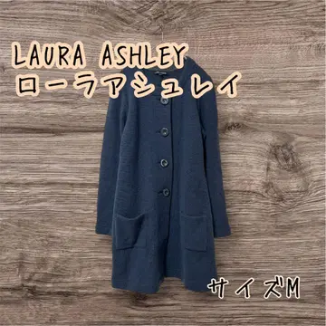 LAURA ASHLEY 로라 애슐리 노카라 코트 큰 버튼 9