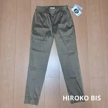 HIROKO BIS 히로코비스 새틴 팬츠 카키 모스그린 11호
