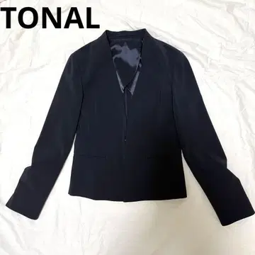 TONAL 노카라 자켓 네이비 36