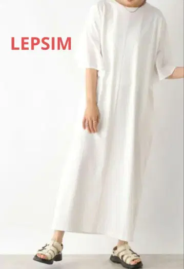 LEPSIM 렙심 소매 천 절개 원피스