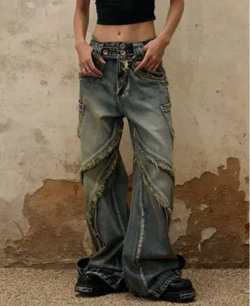 PERSONSOUL Destructive Jeans 청바지