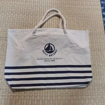 PETIT BATEAU 스트라이프 토트백