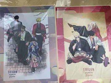 교토 신상품 클리어 파일 일본 의류 트라이건 클리어 파일 울프 우드