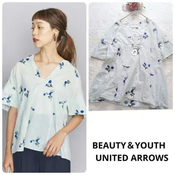 BEAUTY&YOUTH UNITED ARROWS 코튼 플라워 튜닉