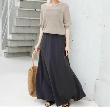 SLOBE IENA 피브릴 머메이드 플레어 스커트 36
