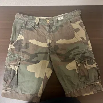 Tommy Hilfiger 밀리터리 카모플라쥬 카고 숏 팬츠 하프 L