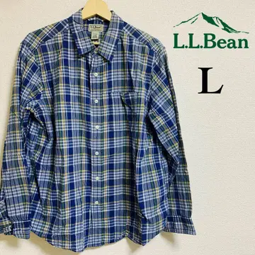 L.L.Bean 체크 무늬 긴팔 셔츠 L 사이즈