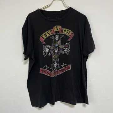GUNS N' ROSES 건즈 티셔츠 밴 티 블랙 검정 구제 의류