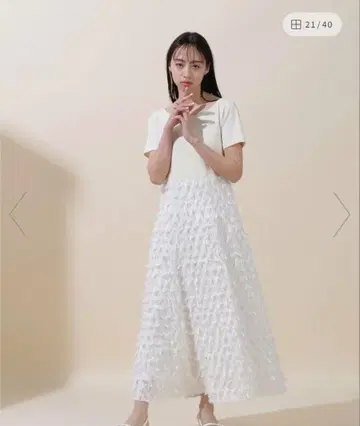 질 바이 질 스튜어트 보트넥 컷 도킹 원피스
