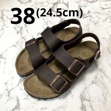 버켄스탁/BF 밀라노 다크 브라운 38(24.5cm) 박스 있음