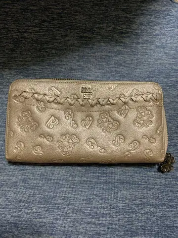 ANNA SUI 핑크 골드 장지갑
