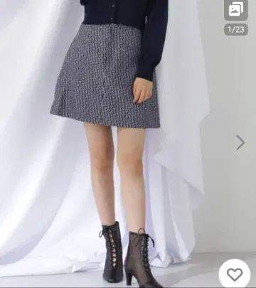 질 바이 질 스튜어트 로고 스커트 미니