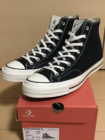 미사용 새상품 컨버스 CT70 블랙 HI 28.5cm