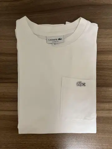 라코스테 아웃라인 락 크루넥 티셔츠