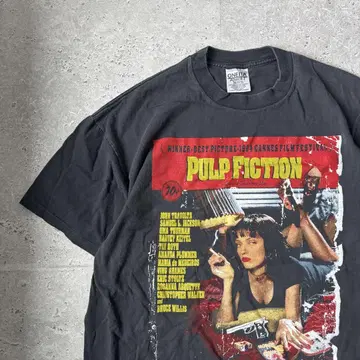 펄프 픽션 티셔츠 pulp fiction 블랙 XL