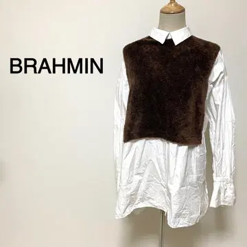 BRAHMIN 울 절개 디자인 셔츠