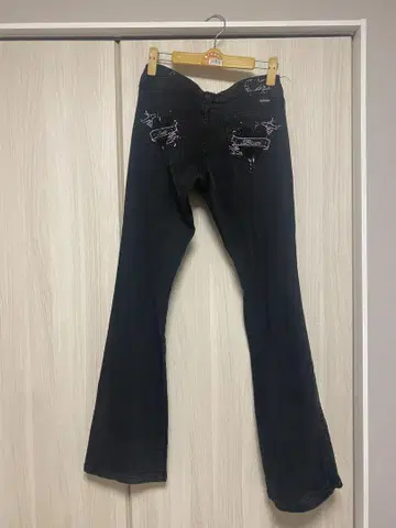 레어 큐빅 블랙은 플레어 데님 헤이세이 갸루