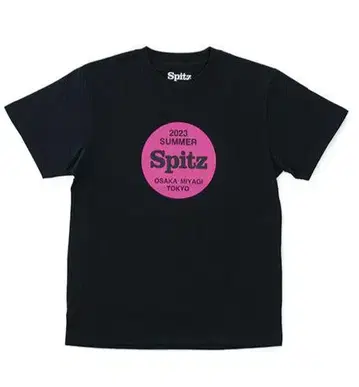 스핏츠 Spitz 2023 여름 서클 라벨 티셔츠 M 사이즈